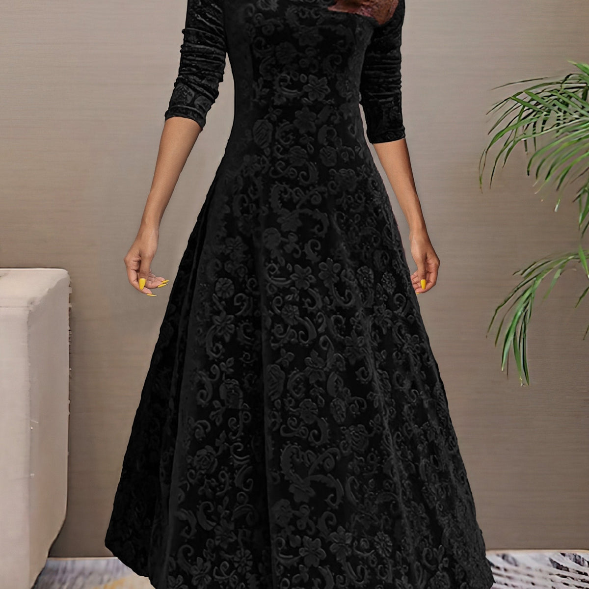 Denise | Holiday Velvet Elegance Dress
