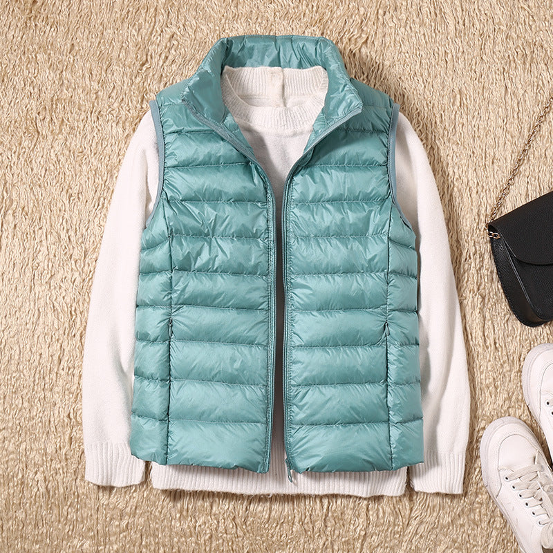 Amira™ | Lightweight Puffer Vest with Pleated Design