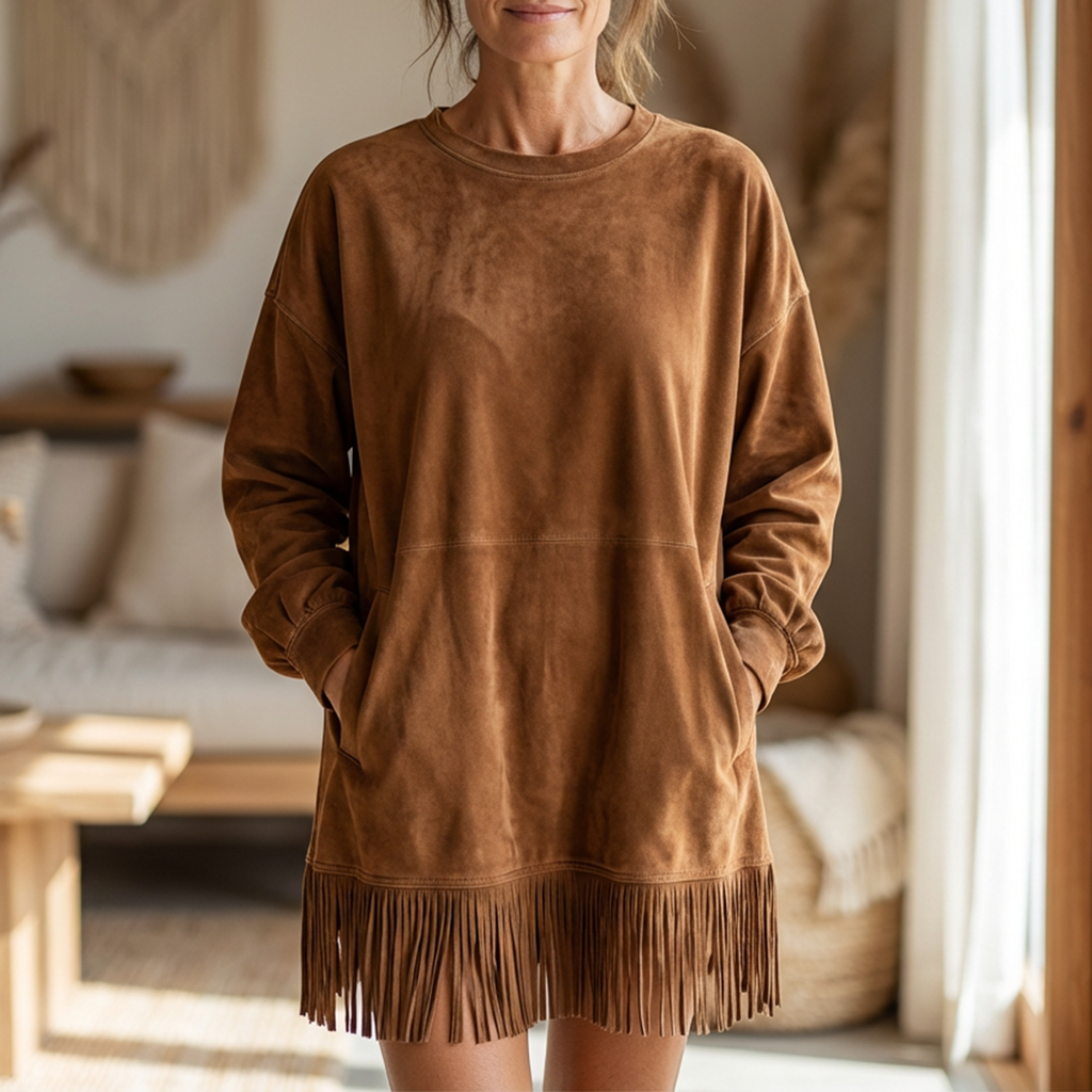 Sheri | Cozy Fringe Dress