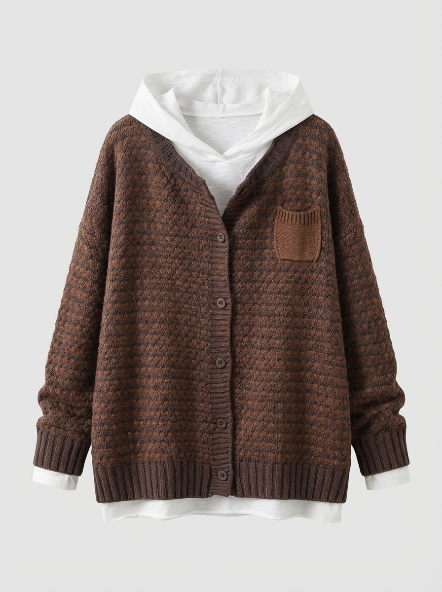 SELIORA | TEXTURED KNIT CARDIGAN