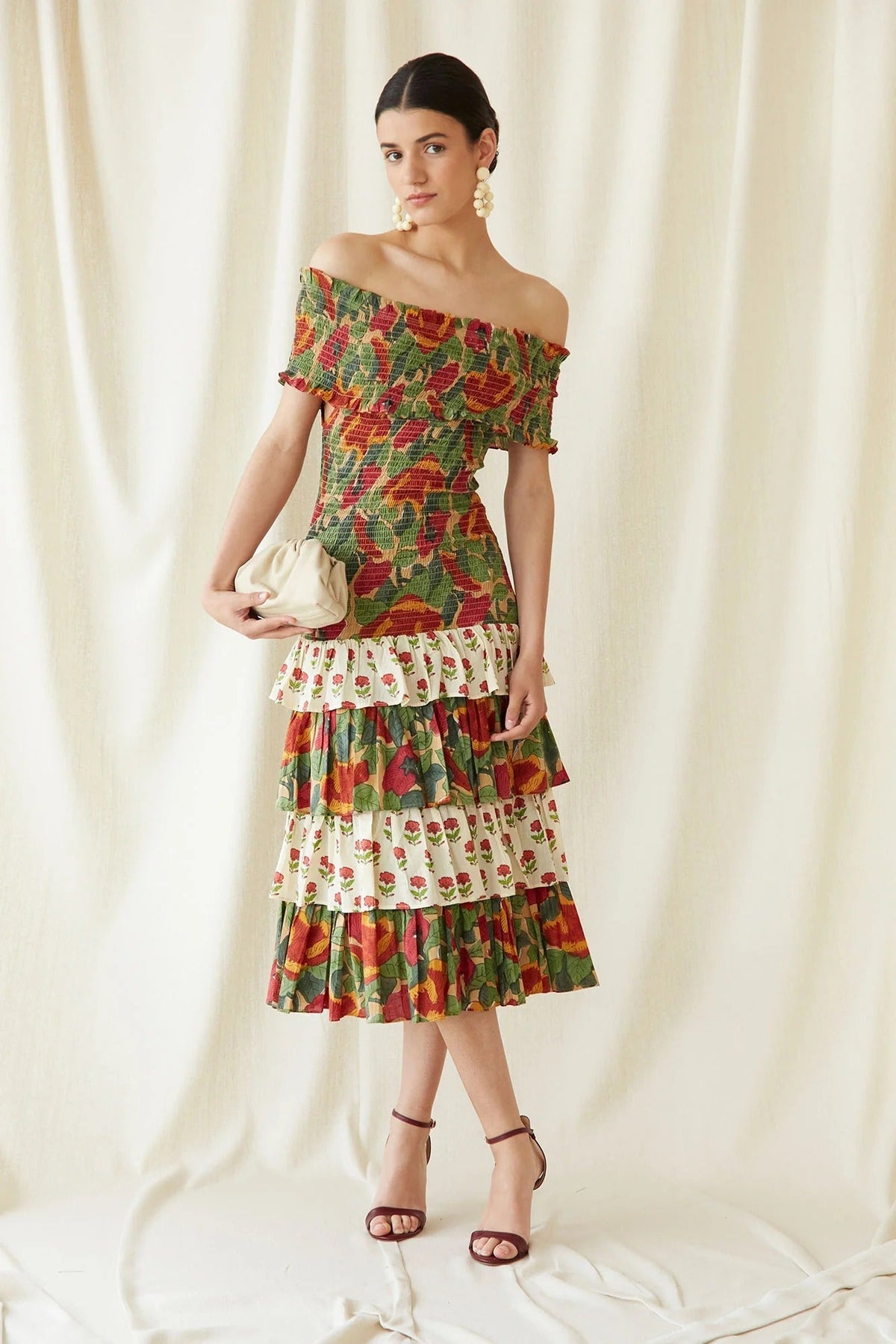Multicolor May Midi Dress