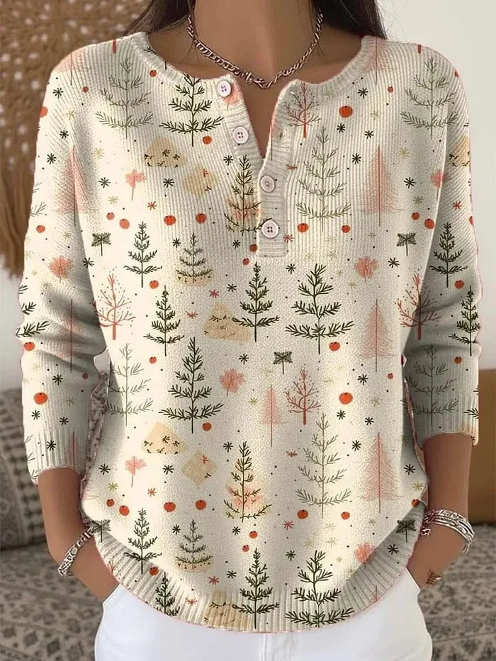 Patricia |  Christmas jumper with buttons