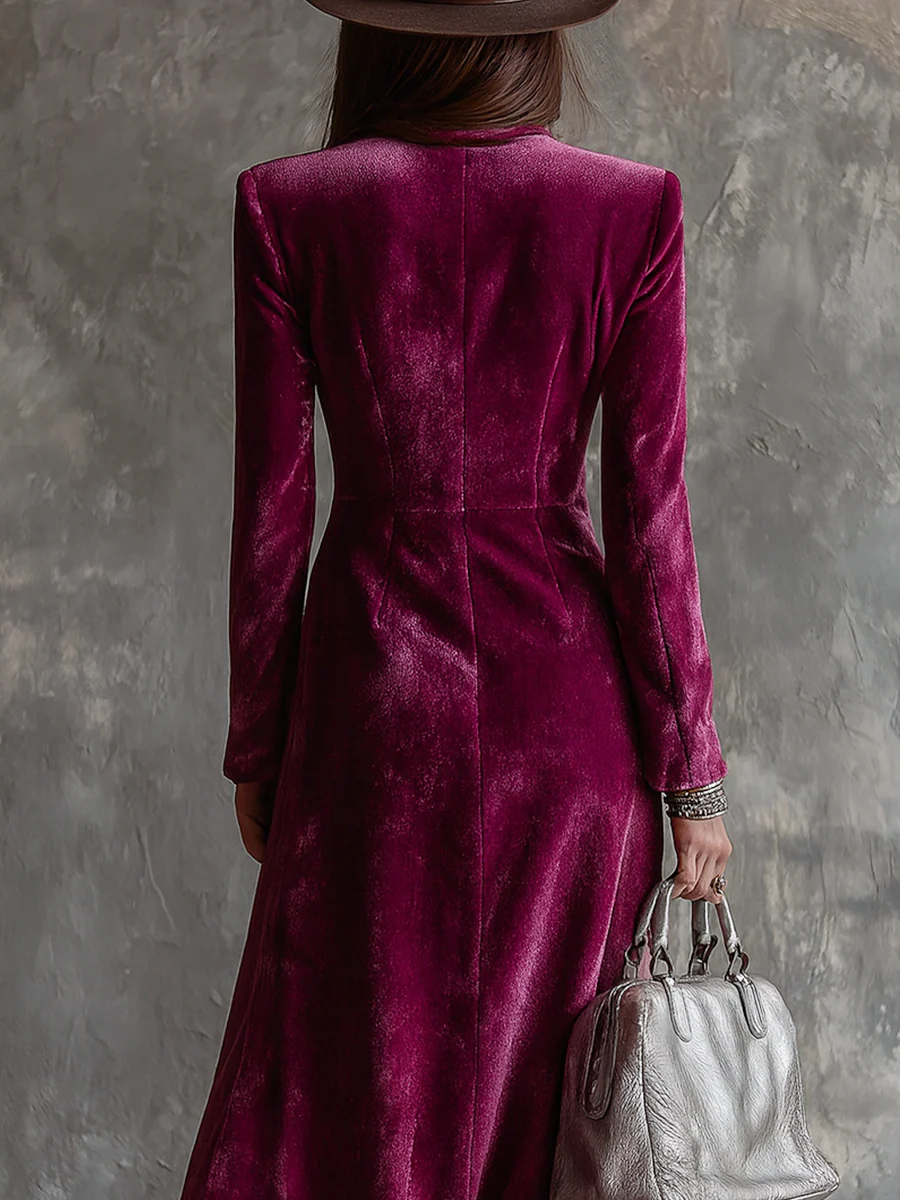 Lunori™ Victoria | Velvet Blazer Dress